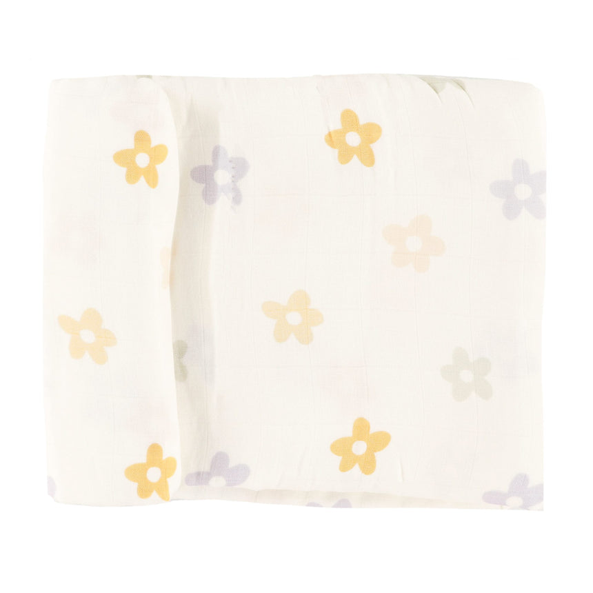 Couverture Mousseline Bambou - Fleurs-Bebe Confort-CA3-BLANKET-FLOW-CLÉMENT