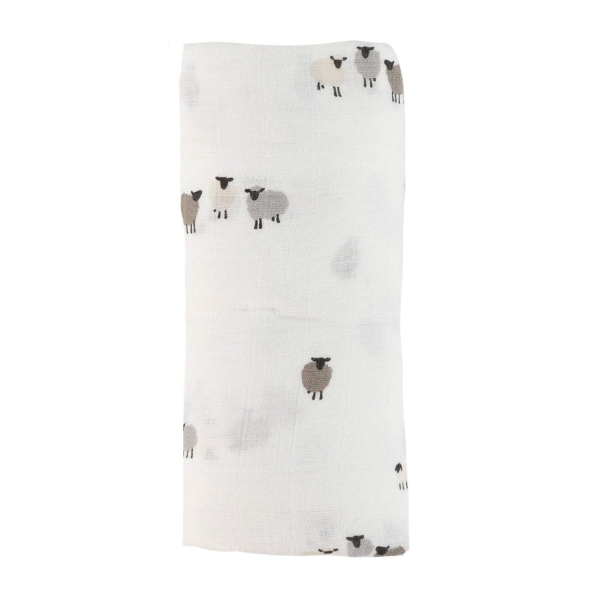 Couverture Mousseline Bambou Moutons - Édition spéciale Laura Lémerveil-Bebe Confort-CA3-BLANKET-SHEE-CLÉMENT