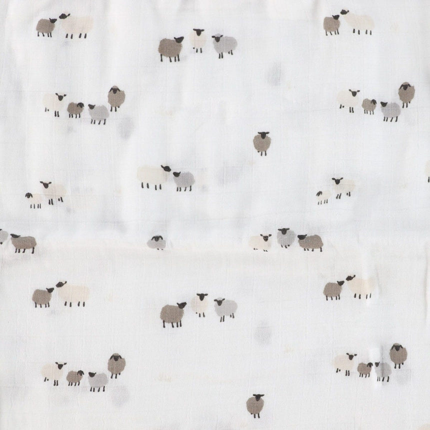 Couverture Mousseline Bambou Moutons - Édition spéciale Laura Lémerveil-Bebe Confort-CA3-BLANKET-SHEE-CLÉMENT