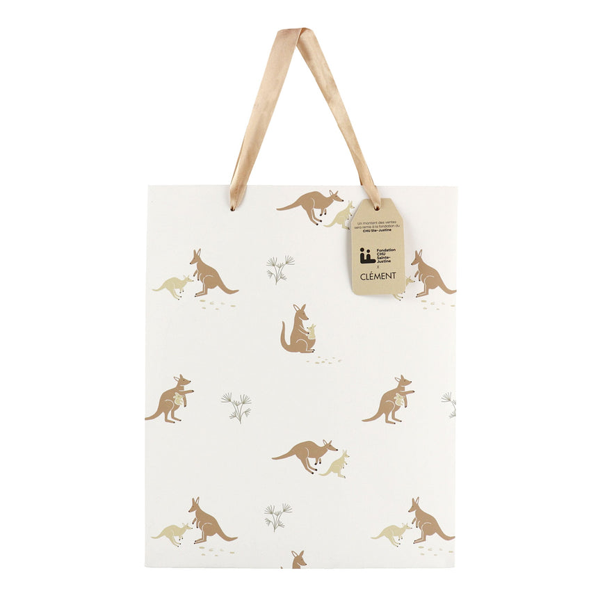 Sac Cadeau Kangourous - Édition Spéciale Fondation CHU Ste-Justine-Bebe Confort-CA3-GIFTBAGKAN-CLÉMENT
