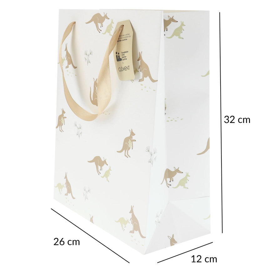Sac Cadeau Kangourous - Édition Spéciale Fondation CHU Ste-Justine-Bebe Confort-CA3-GIFTBAGKAN-CLÉMENT