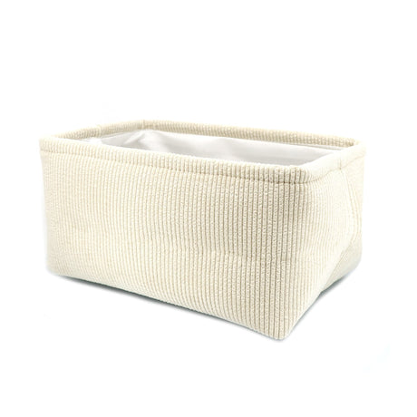 Panier Velour Ivoire-Origami Maison-CA3-WXA24364-R-CLÉMENT