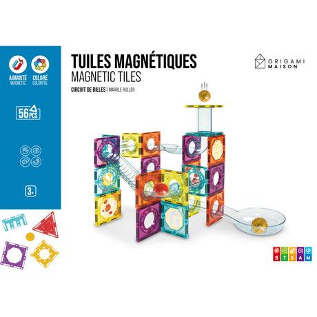 Tuiles Magnétiques Arc-En-Ciel-Origami Maison-CA3-X2121-CLÉMENT