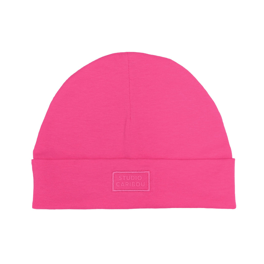 Tuque Coton Fuchsia 0-24mois-Studio Caribou-CA5-BONCOTFUCH-1-CLÉMENT