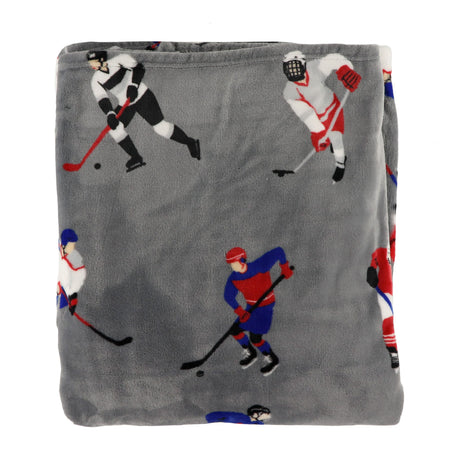 Couverture Peluche Hockey-Cathay Home-CAH-LPKTH-015-CLÉMENT
