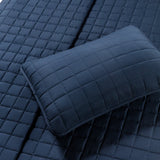 Courtepointe Lit Simple - Marine-Cathay Home-CAH-QUILT-TW-NA-CLÉMENT