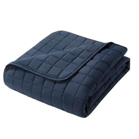 Courtepointe Lit Simple - Marine-Cathay Home-CAH-QUILT-TW-NA-CLÉMENT