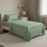 Ensemble Draps pour Lit Simple - Vert-Cathay Home-CAH-TWSS-GREEN-CLÉMENT