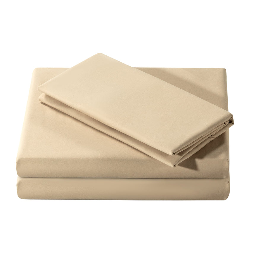 Ensemble Draps Lit Simple - Sable-Cathay Home-CAH-TWSS-SAND-CLÉMENT