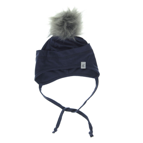 Tuque Coton Pompon 0-18mois-Calikids-Marine-0-3 m-CAL-S2206-1-CLÉMENT