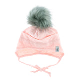 Tuque Coton Pompon 0-18mois-Calikids-Rose-0-3 m-CAL-S2206-1-CLÉMENT
