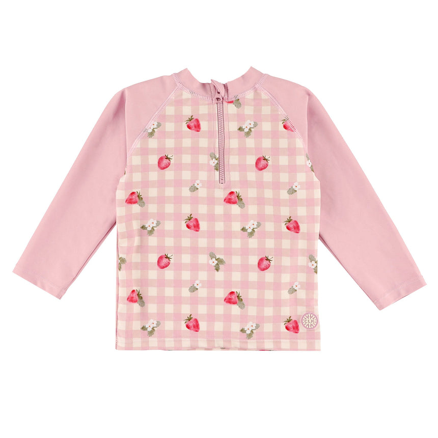 T-shirt Maillot Uv Fraises 0-24mois Coco Mango-Calikids-Lilas-0-6 m-CAL-S2644F-CLÉMENT