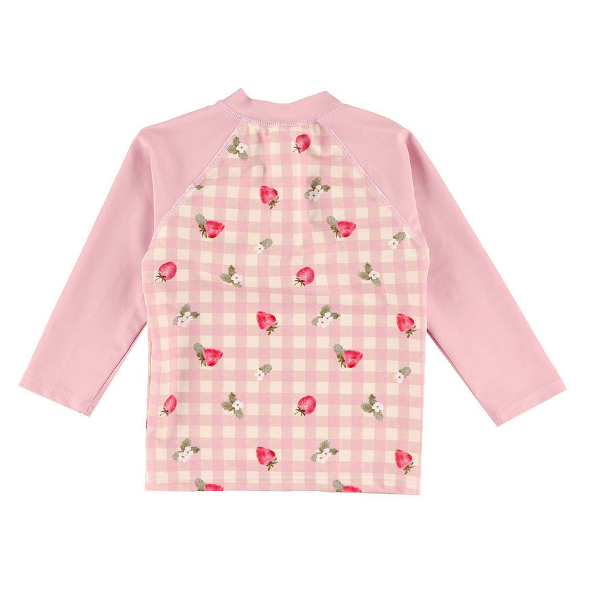 T-shirt Maillot Uv Fraises 0-24mois Coco Mango-Calikids-CAL-S2644F-CLÉMENT