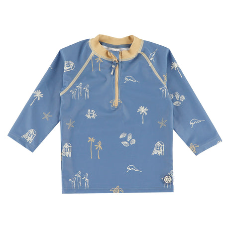 T-shirt Maillot UV Océan 0-24mois Coco Mango-Calikids-Bleu-0-6 m-CAL-S2644G-CLÉMENT