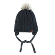 Tuque Pompon Tricot 18mois-3ans-Calikids-Charcoal-18m - 3ans-CAL-W2200C2-2-CLÉMENT