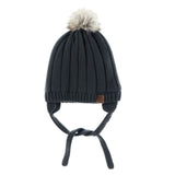 Tuque Pompon Tricot 18mois-3ans-Calikids-Charcoal-18m - 3ans-CAL-W2200C2-2-CLÉMENT