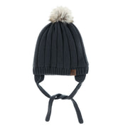 Tuque Pompon Tricot 18mois-3ans-Calikids-Charcoal-18m - 3ans-CAL-W2200C2-2-CLÉMENT