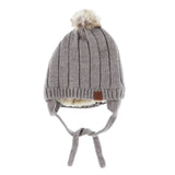 Tuque Pompon Tricot 18mois-3ans-Calikids-Gris-18m - 3ans-CAL-W2200C2-2-CLÉMENT