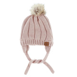Tuque Pompon Tricot 18mois-3ans-Calikids-Rose-18m - 3ans-CAL-W2200C2-2-CLÉMENT