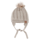 Tuque Pompon Tricot 18mois-3ans-Calikids-Taupe-18m - 3ans-CAL-W2200C2-2-CLÉMENT