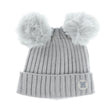 Tuque Double Pompon Nouveau-Né-Calikids-Gris-Nouveau-né-CAL-W2209-CLÉMENT