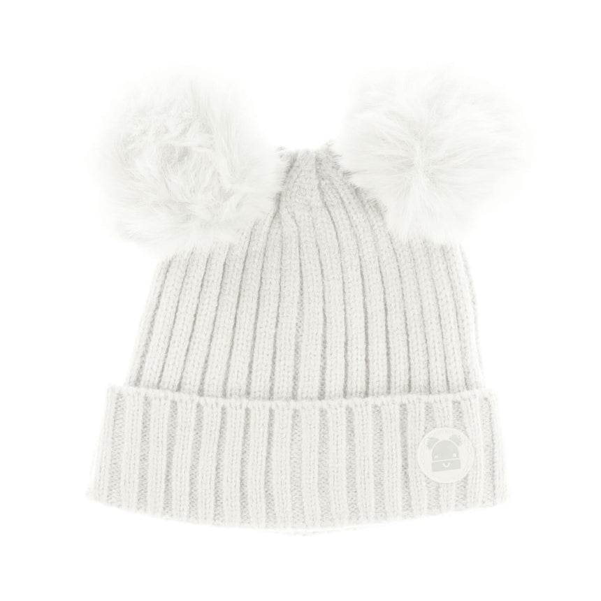 Tuque Double Pompon Nouveau-Né-Calikids-Ivoire-Nouveau-né-CAL-W2209-CLÉMENT