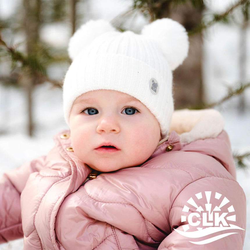 Tuque Double Pompon Nouveau-Né-Calikids-CAL-W2209-CLÉMENT