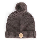 Tuque Tricot Pompon 0-9mois-Calikids-Brun-0-9 m-CAL-W2519-CLÉMENT