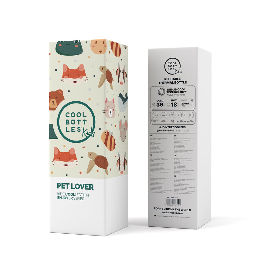 Bouteille 260ml - Animaux-Cool Bottles-CBS-CBBK26PL-CLÉMENT