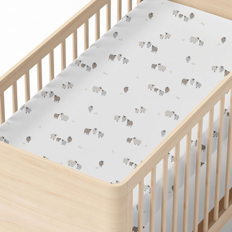 Drap Contour Moutons - Édition Spéciale Laura Lémerveil-Coccoli-CC3-DM5529-110-CLÉMENT
