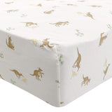 Drap Contour pour Lit de Bébé Kangourous - Édition Spéciale Fondation CHU Ste-Justine -Coccoli-CC3-DM5779-120-CLÉMENT