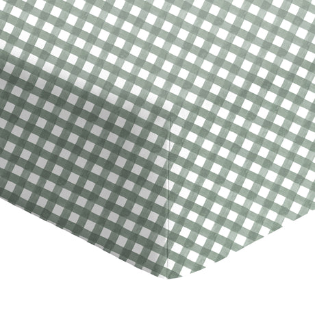 Drap Contour pour Lit de Bébé - Vichy Sauge-Coccoli-CC3-DM6029-CLÉMENT