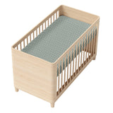 Drap Contour pour Lit de Bébé - Vichy Sauge-Coccoli-CC3-DM6029-CLÉMENT