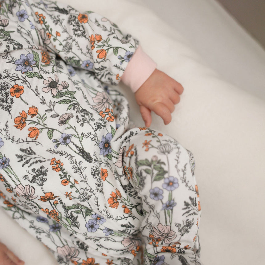 Pyjama Magnétique Fleurs Prématuré -18mois-Colle Colle-CCL-PM60118-CLÉMENT