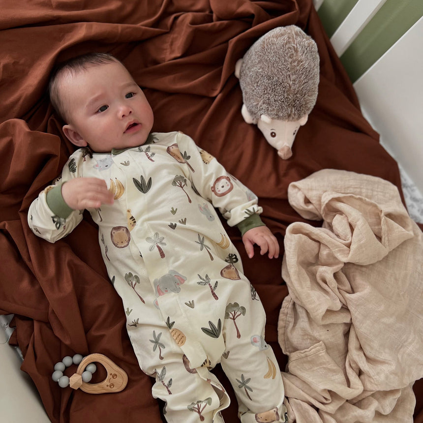 Pyjama Magnétique Jungle Prématuré -18mois-Colle Colle-CCL-PM6078-CLÉMENT