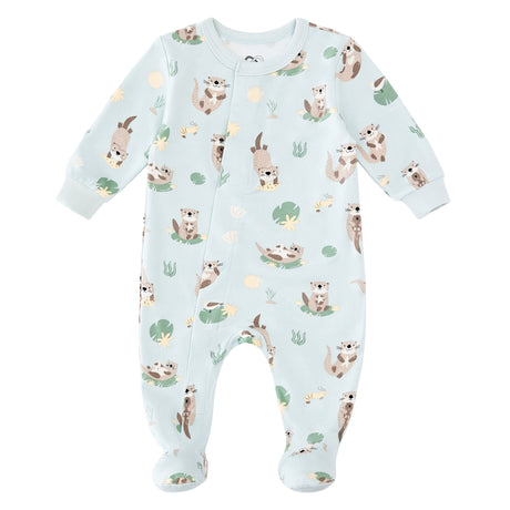 Pyjama Magnétique Loutres Prématuré -18mois-Colle Colle-Bleu-Prématuré-CCL-PM6088-CLÉMENT