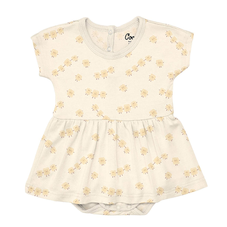 Robe Raviolis 1-18mois-Coccoli-Beige-1 m-CCO-KM60238-CLÉMENT