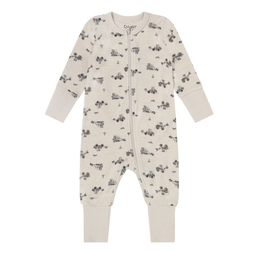 Pyjama Mérinos Tracteur 0-12mois-CeLaVi-Beige-0 m-CEL-330695-1066-CLÉMENT