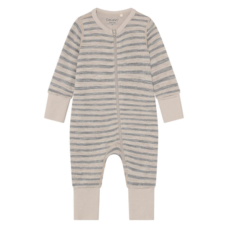Pyjama Mérinos Rayé 0-12mois-CeLaVi-Beige-0 m-CEL-330696-1066-CLÉMENT
