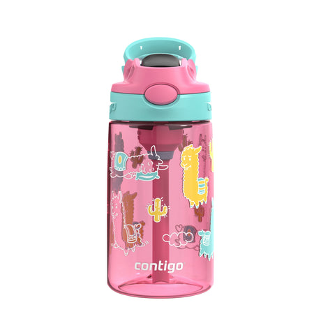 Bouteille d'Eau Aubrey Antifuite et Antidéversement - Lama Jade Azalée 14 oz-Contigo-CGO-2189010-CLÉMENT