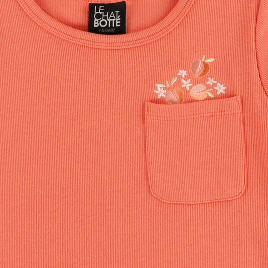T-shirt Pique-nique Corail 2-8ans-Chat Botte-CHI-1262466C-CLÉMENT