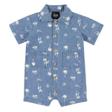 Barboteuse Chambray Surf 3-24mois-Chat Botte-Denim-3 m-CHI-1264452C-CLÉMENT