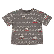 T-shirt Surf Chien 3-24mois-Chat Botte-Charcoal-3 m-CHI-1264454C-CHA-CLÉMENT