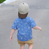 T-shirt Surf Plage 2-8ans-Chat Botte-CHI-1265454C-BLE-CLÉMENT