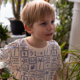 T-shirt Surf Timbres 2-8ans-Chat Botte-CHI-1265454C-IVO-CLÉMENT