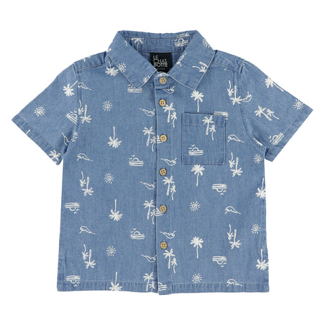 Chemise Chambray Surf 2-10ans-Chat Botte-Denim-2-CHI-1265455C-DEN-CLÉMENT