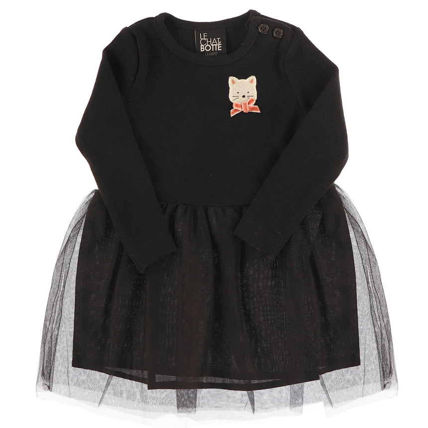 Robe Tutu Poésie 3-24mois-Chat Botte-Noir-3 m-CHI-2251416C-CLÉMENT
