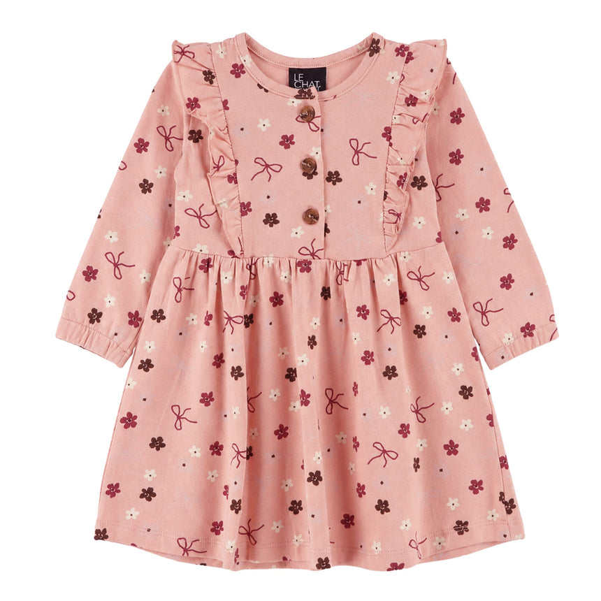 Robe Boucles Jardin D'amour 3-24mois-Chat Botte-Rose-3 m-CHI-2261452C-CLÉMENT
