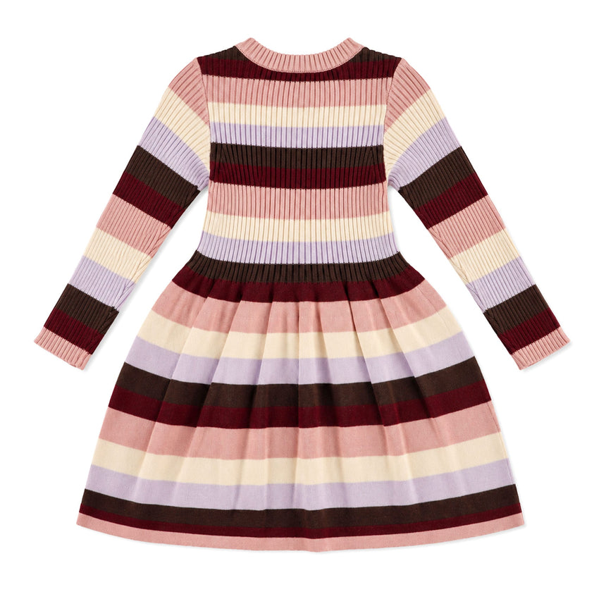 Robe Rayée Jardin D'amour 3-24mois-Chat Botte-CHI-2261459C-CLÉMENT