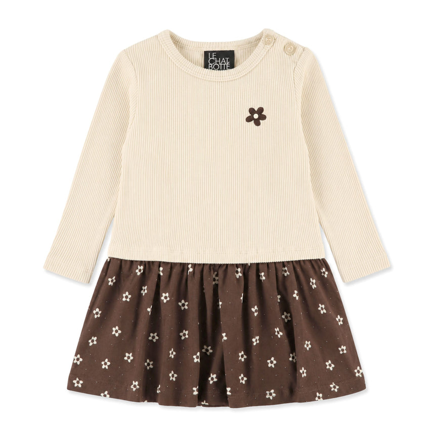 Robe Imprimée Jardin D'amour 3-24mois-Chat Botte-Ivoire-3 m-CHI-2261462C-IVO-CLÉMENT